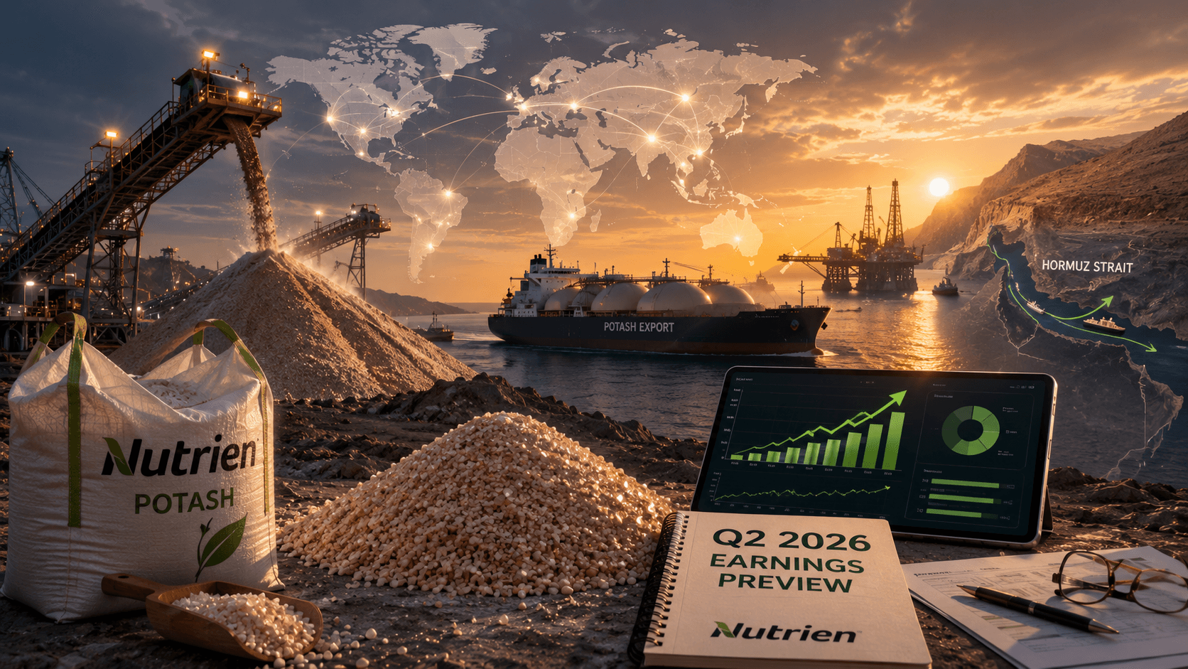 Potasa: Avance de ganancias de Nutrien en el segundo trimestre de 2026: el mayor beneficiario de la crisis de Ormuz