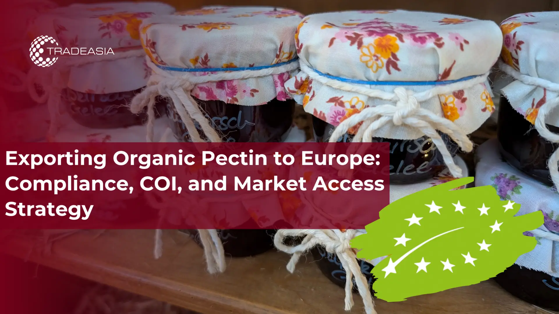 Exportación de pectina orgánica a Europa: cumplimiento, COI y estrategia de acceso al mercado