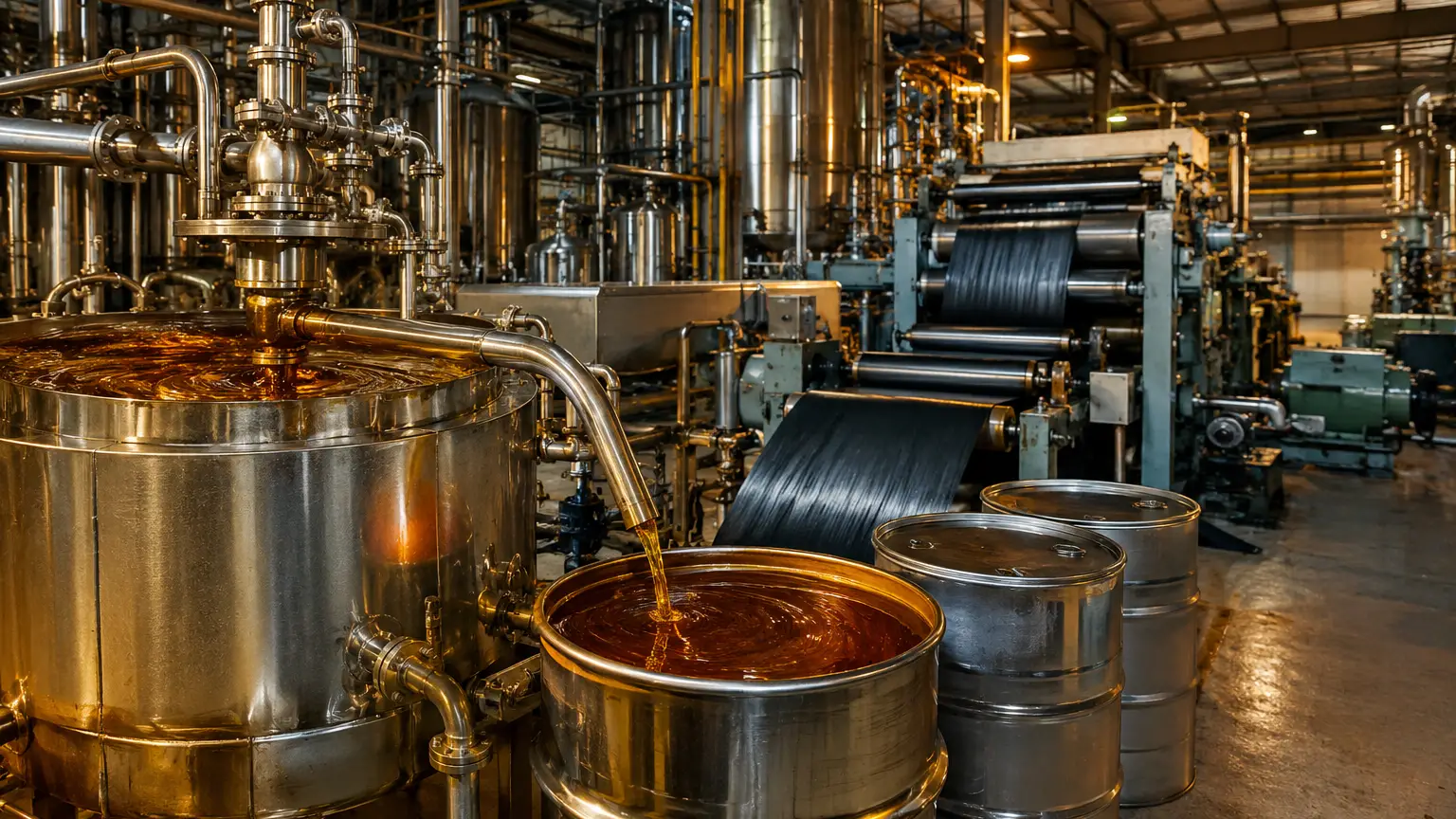 Aceite de goma trementina en adhesivos y caucho: aplicaciones industriales en Indonesia