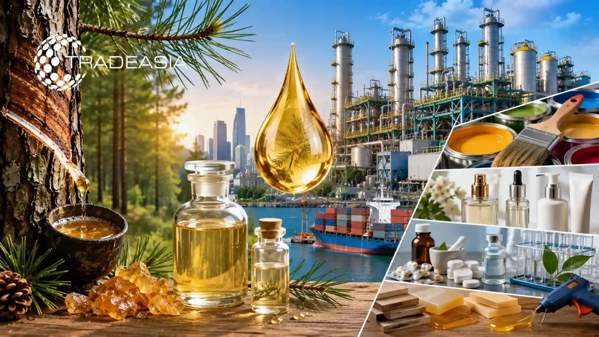 Cómo el aceite de goma de trementina apoya el creciente mercado asiático de productos químicos para pinos