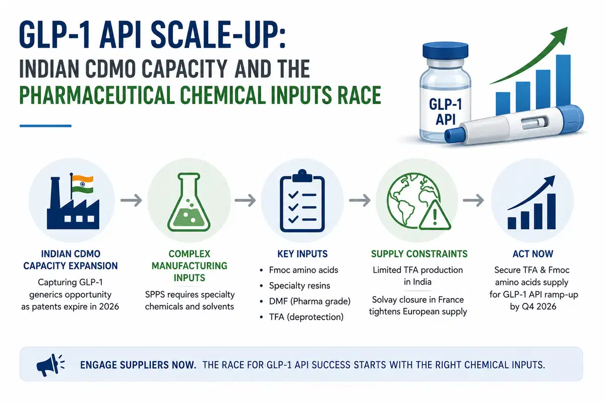 Ampliación de la API del GLP-1: la capacidad de la CDMO en la India y la carrera por los insumos químicos farmacéuticos