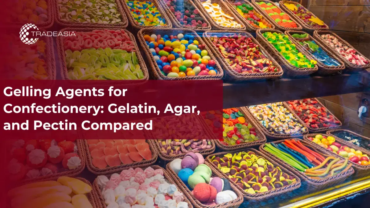 Agentes gelificantes para confitería: comparación de gelatina, agar y pectina